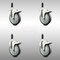 Service Caster 5 Inch 316SS Thermoplastic Rubber Swivel 7/8 Inch Stem Caster Set Lock Brake SCC-SS316TTLEX20S514-TPRB-78-4 - alternate 3